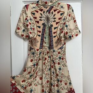 Alice+Olivia Floral Silk Dress, size 40